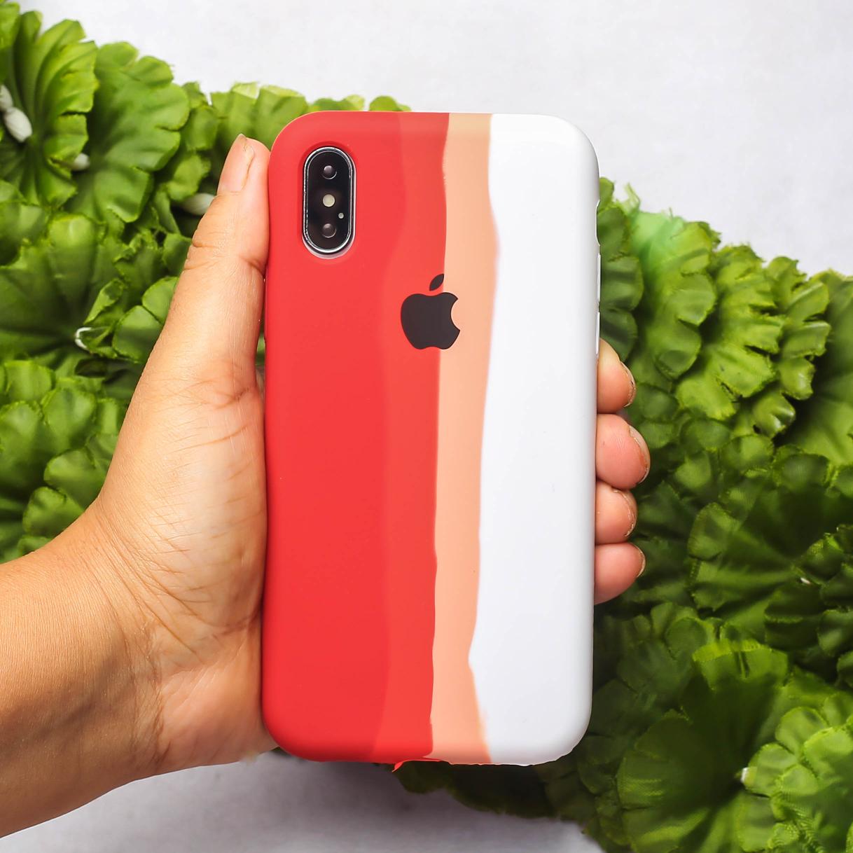 Cozy Rainbow Silicone Case for Apple iphone X/Xs