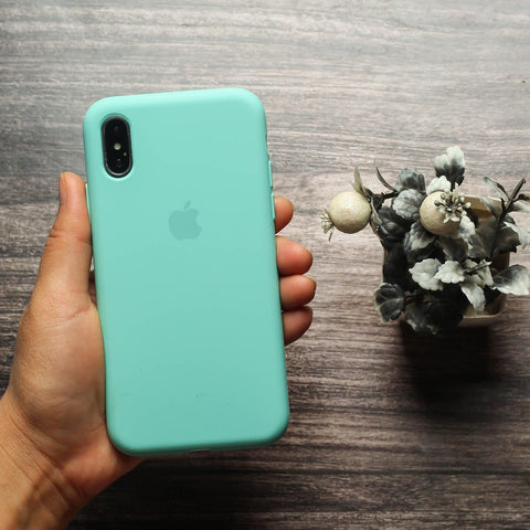 Sea Green Original Silicone Case for Apple Iphone X/xs