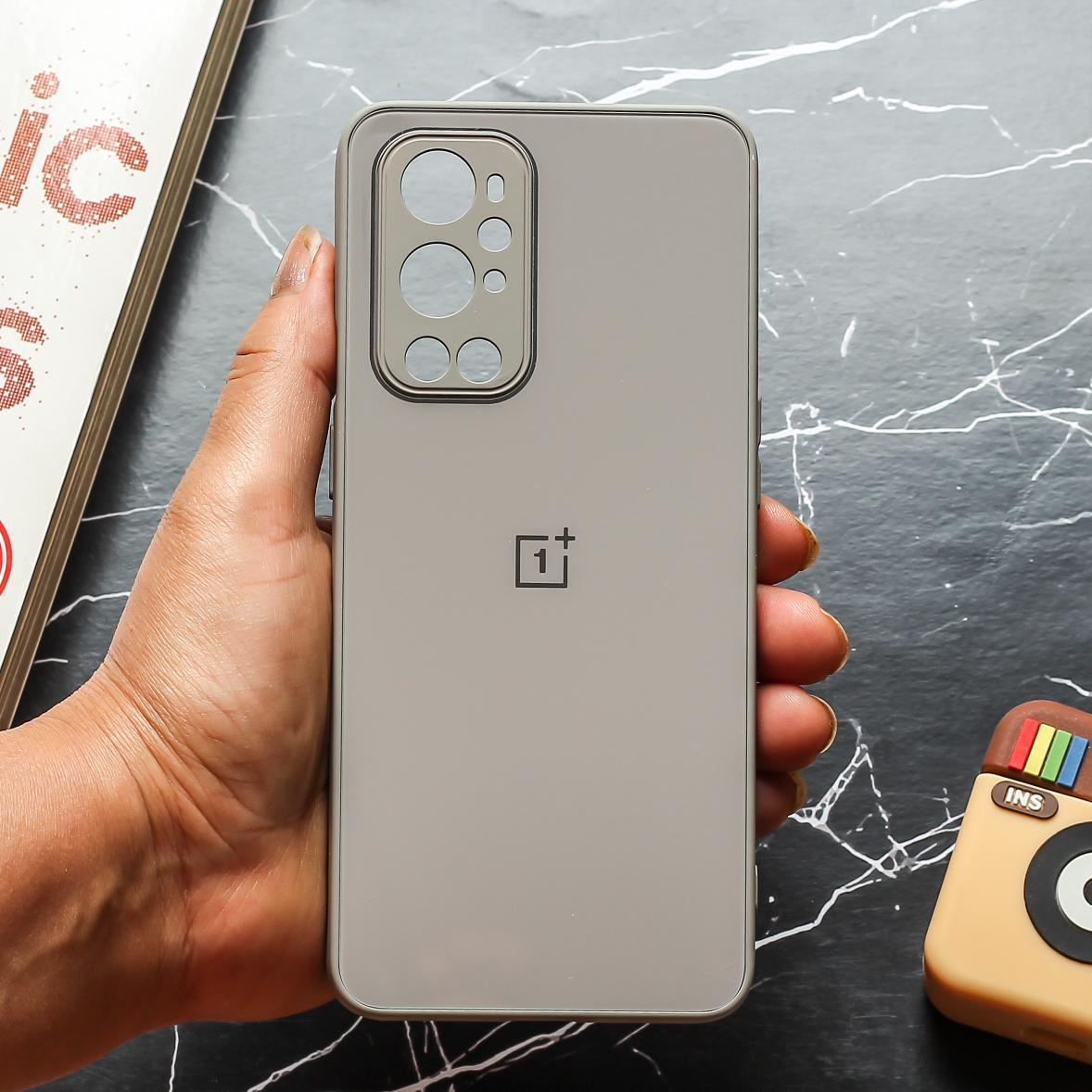 Light Brown Camera Safe Mirror Case for Oneplus 9 Pro