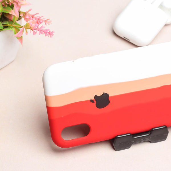 Cozy Rainbow Silicone Case for Apple iphone X/Xs