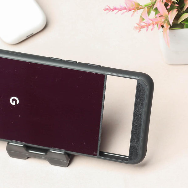 Black metal back case for Google Pixel 8A