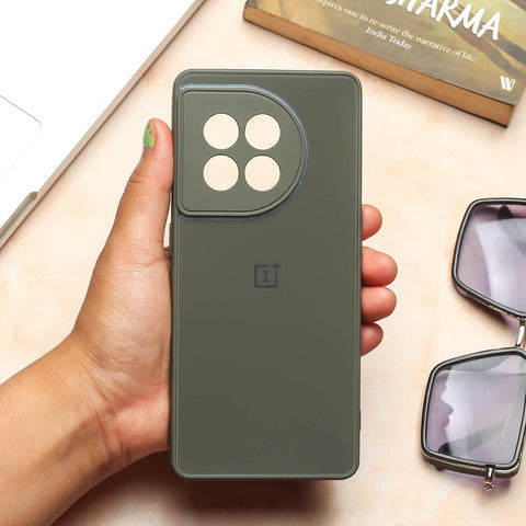 Olive Green camera Safe mirror case for Oneplus 11R