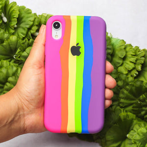 PATTERN 3 Rainbow Silicone Case for Apple iphone XR