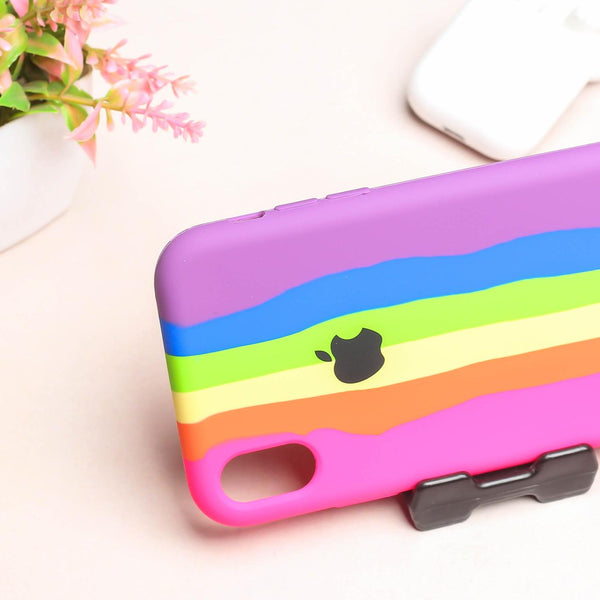 PATTERN 3 Rainbow Silicone Case for Apple iphone XR