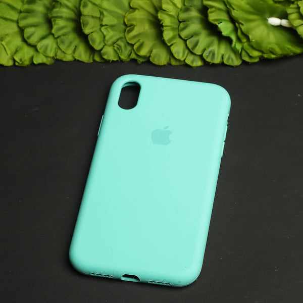 Sea Green Original Camera Safe Silicone Case for Apple Iphone XR
