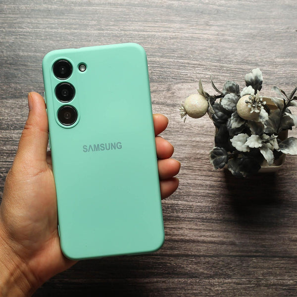 Sea Green Original Camera Safe Silicone case for Samsung S21 FE