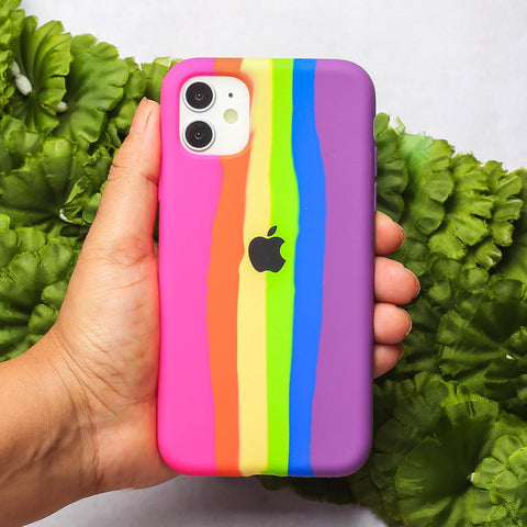 PATTERN 3 Rainbow Silicone Case for Apple iphone 11