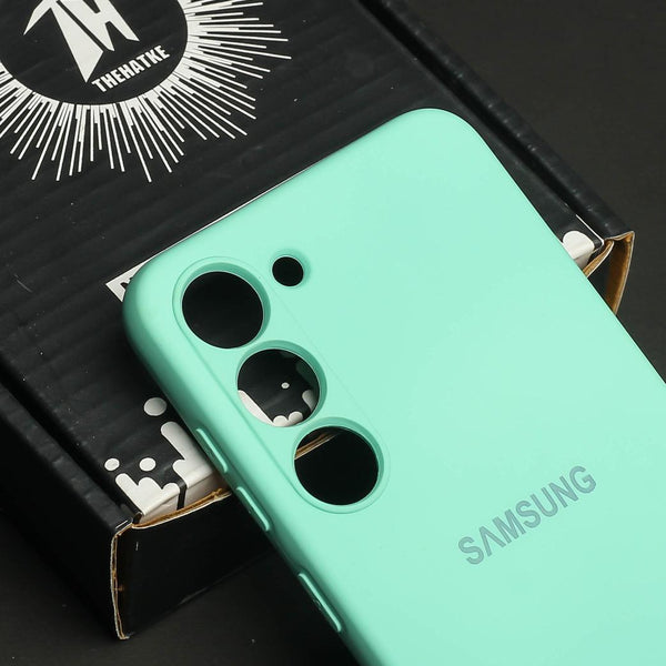 Sea Green Original Camera Safe Silicone case for Samsung S21 FE