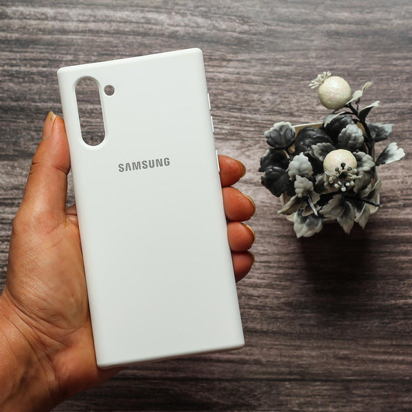 White Original Silicone case for Samsung Note 10