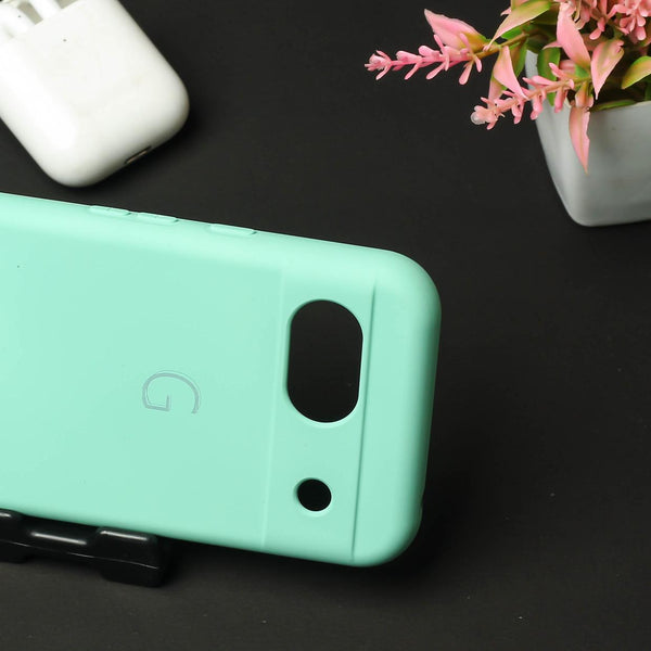 Light Blue Camera Original Silicone case for Google Pixel 8a