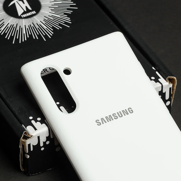 White Original Silicone case for Samsung Note 10
