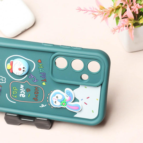 Dark Green Lucky Friends Silicone case for Samsung A55
