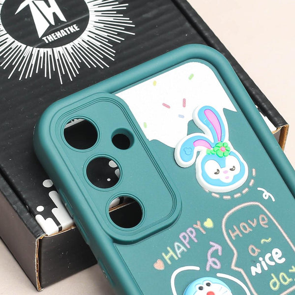 Dark Green Lucky Friends Silicone case for Samsung A55