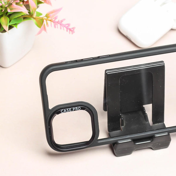 Black Lifted Transperant Case for Apple Iphone 12 Pro