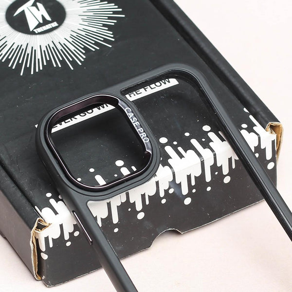 Black Lifted Transperant Case for Apple Iphone 12 Pro