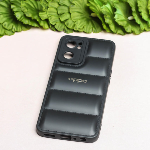 Black Puffon silicone case for Oppo Reno 7