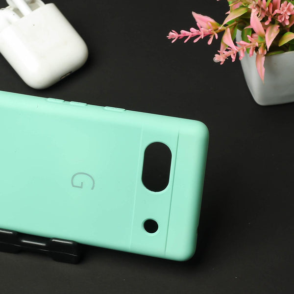 Light Blue Camera Original Silicone case for Google Pixel 7a