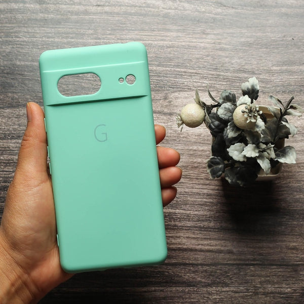 Sea Green Camera Original Silicone case for Google Pixel 7