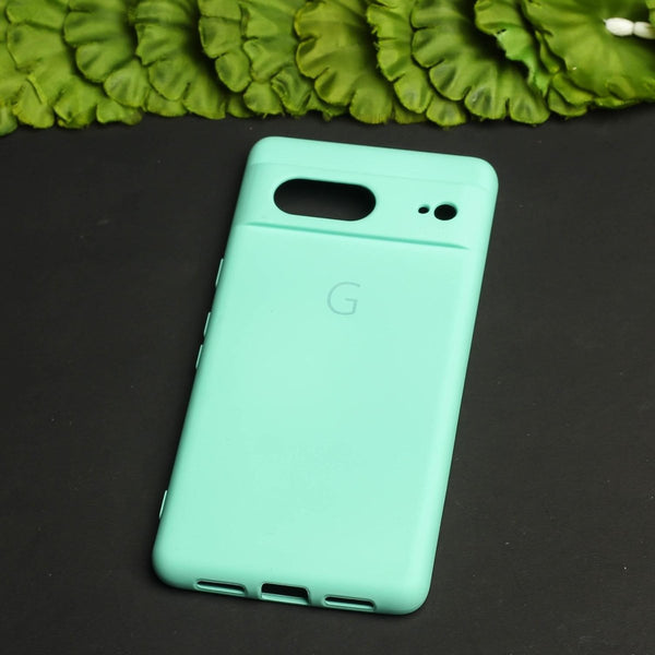 Sea Green Camera Original Silicone case for Google Pixel 7