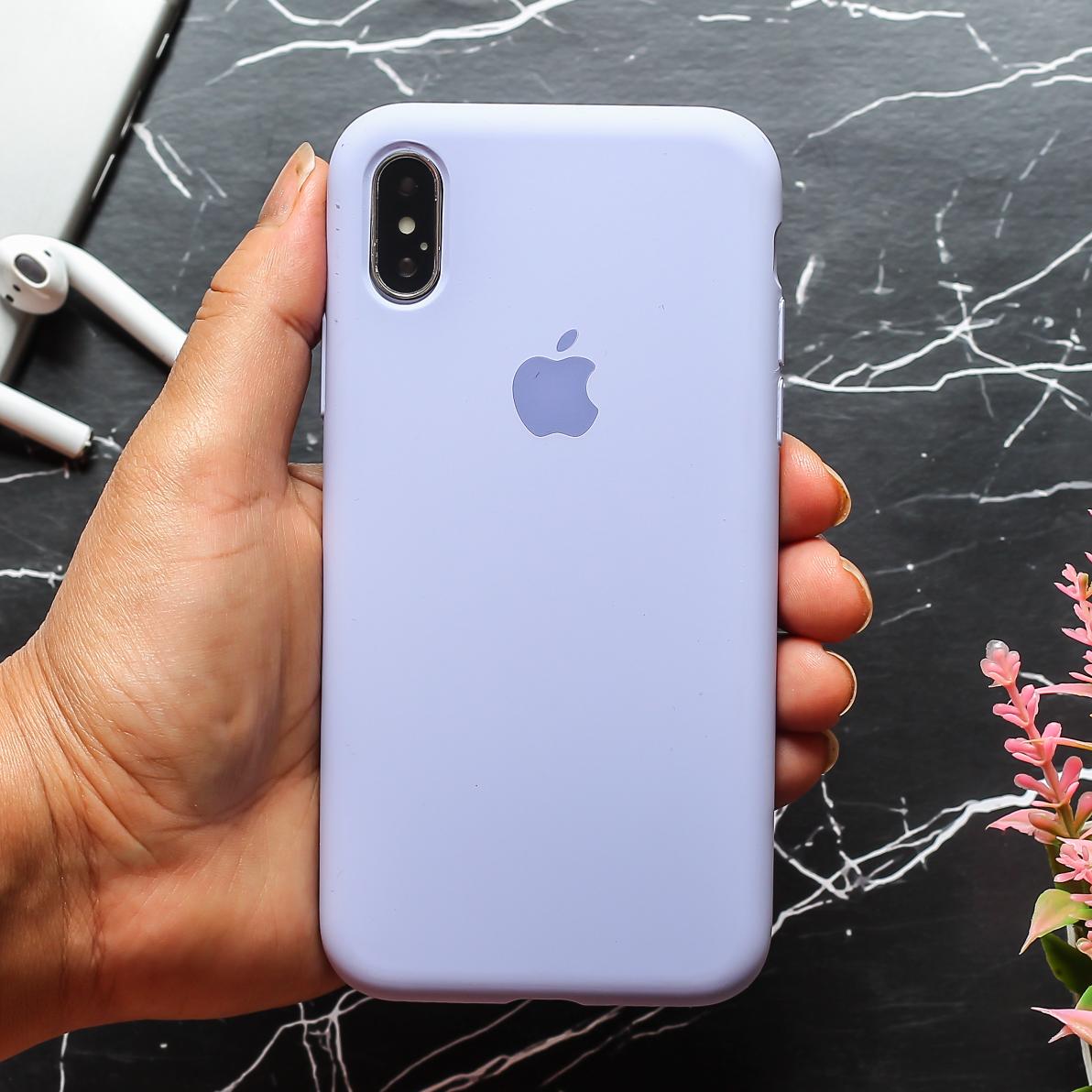 Purple Original Silicone case for Apple iphone X/xs