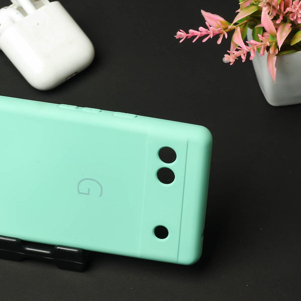 Light Blue Camera Original Silicone case for Google Pixel 6A