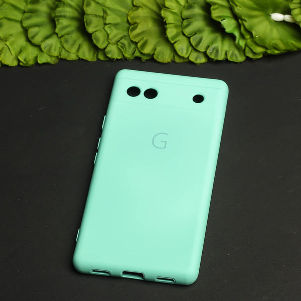 Light Blue Camera Original Silicone case for Google Pixel 6A