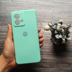 Light Blue Camera Original Silicone case for Motorola Edge 40 Neo