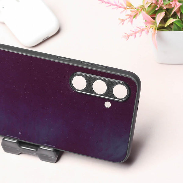 Black metal back case for Samsung S24 FE