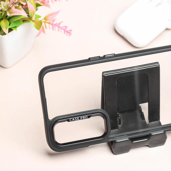 Black Lifted Transperant Case for Samsung S20 fe