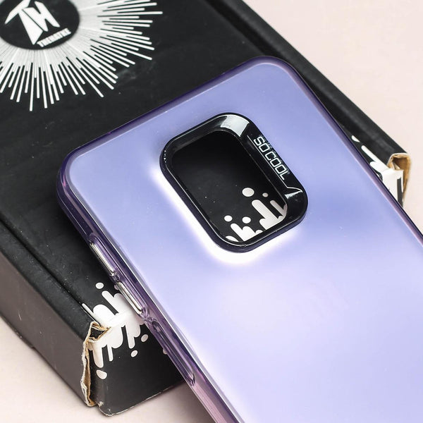 Purple Rgiem Slim Slicone Non-Yellowing Protective Case for Redmi Note 9 Pro