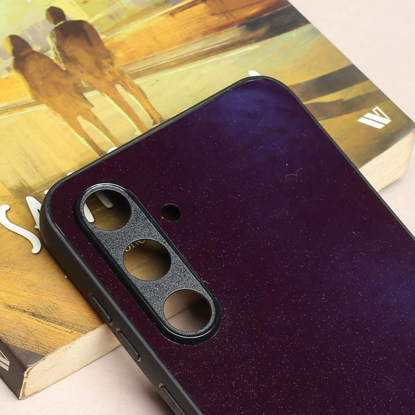 Black metal back case for Samsung S24 FE