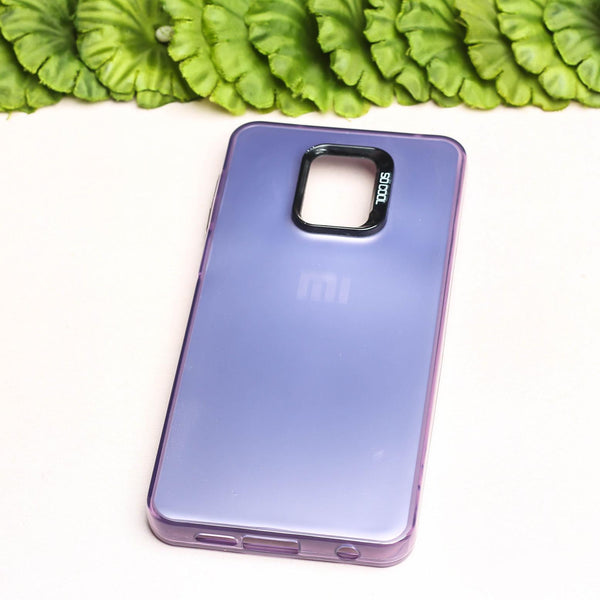 Purple Rgiem Slim Slicone Non-Yellowing Protective Case for Redmi Note 9 Pro Max