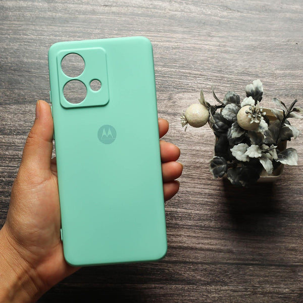 Light Blue Camera Original Silicone case for Motorola G84