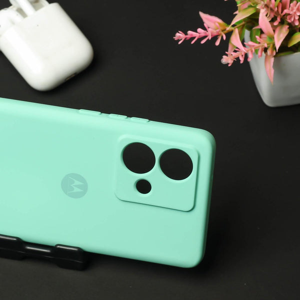 Light Blue Camera Original Silicone case for Motorola G84