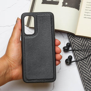 Puloka Black Leather Case for Oppo Reno 7 5G