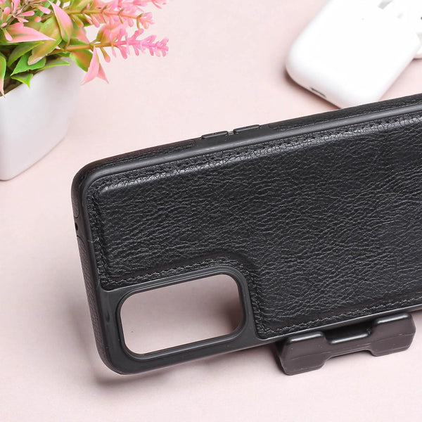 Puloka Black Leather Case for Oppo Reno 7 5G