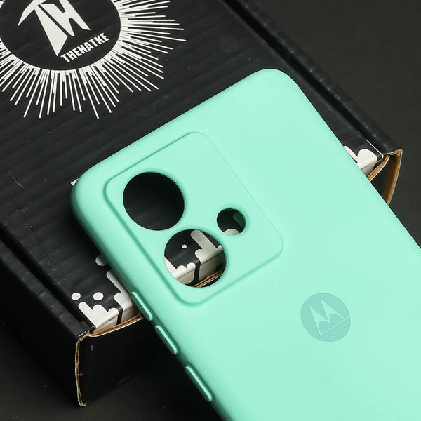 Light Blue Camera Original Silicone case for Motorola G84