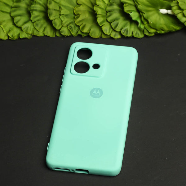 Light Blue Camera Original Silicone case for Motorola G84