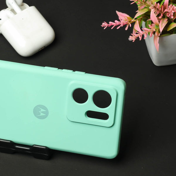 Light Blue Camera Original Silicone case for Motorola Edge 40