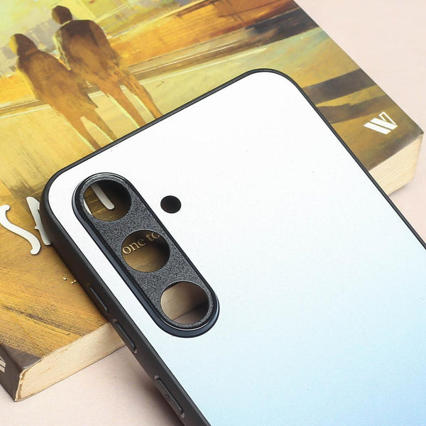Blue Gradient metal back case for Samsung S24 FE