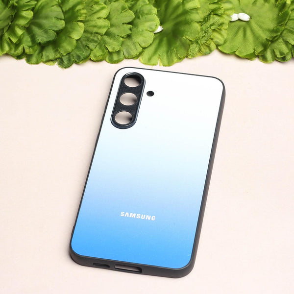 Blue Gradient metal back case for Samsung S24 FE