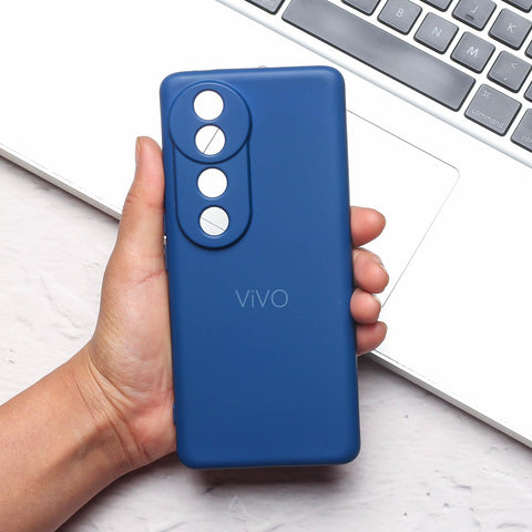 Dark Blue Camera Original Silicone case for Vivo V40