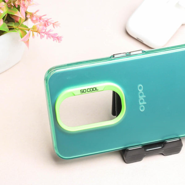 Green Rgiem Slim Slicone Non-Yellowing Protective Case for Oppo A9 2020