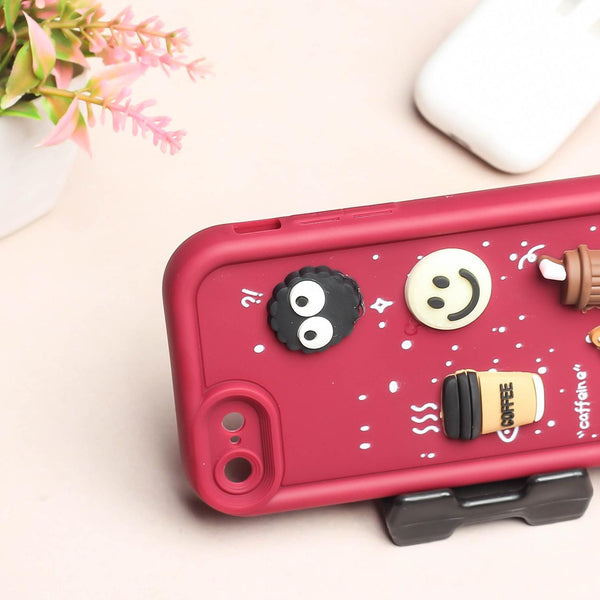 Mehroon COFFEE (ALWAYS HAPPY) Silicone case for Apple iphone 7