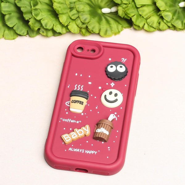 Mehroon COFFEE (ALWAYS HAPPY) Silicone case for Apple iphone 7