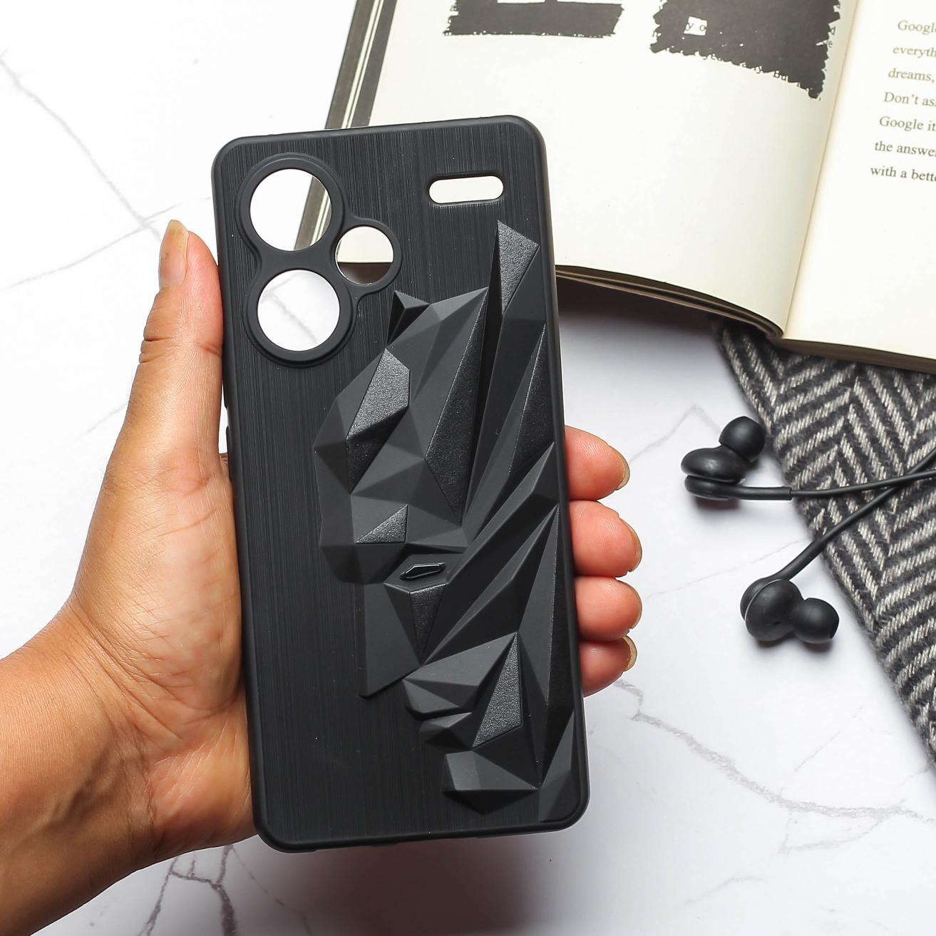 Superhero Engraved logo silicon Case for Redmi Note 13 Pro Plus