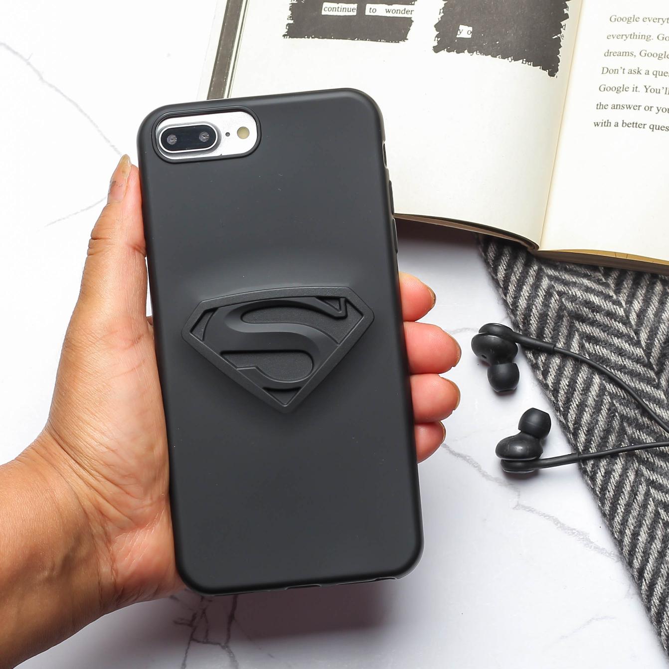 Superhero-S Engraved silicon Case for Apple Iphone 7 Plus