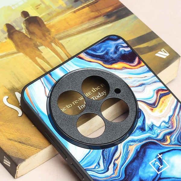 Blue Opulent metal back case for OnePlus 13R