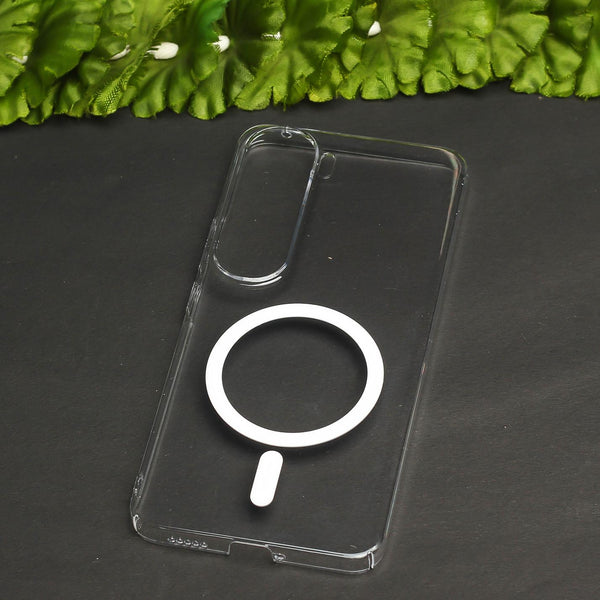 White Shine MagSafe Clear Transparent Silicone case for Vivo Y300