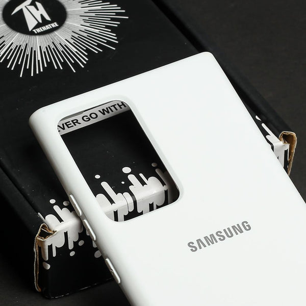 White Original Silicone case for Samsung Note 20 Ultra
